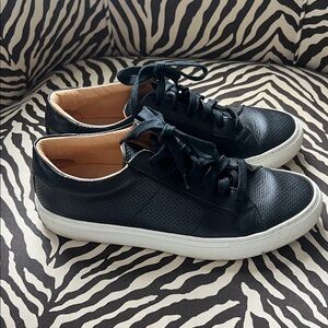 GREATS Black Perforated Sneakers 9